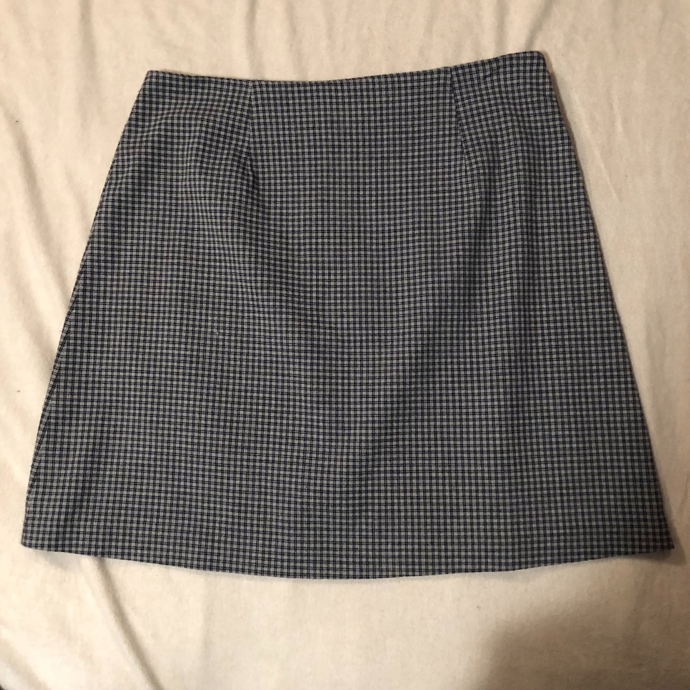 90s Style Grid Skirt
